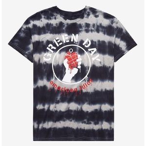 ISO Green Day American Idiot Bleach-Dye Girls T-Shirt Hot Topic Small